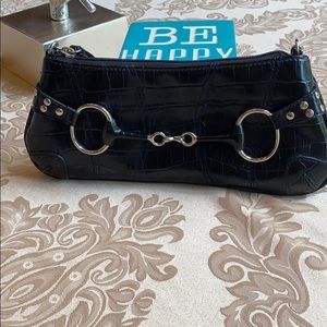 Equestrian Bit Detail on Black Bag